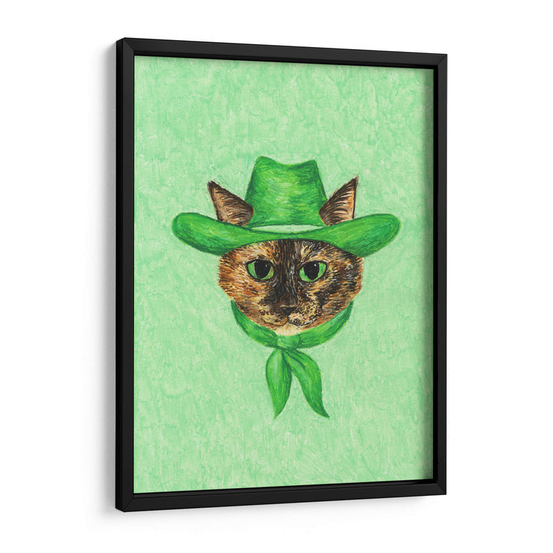 Tilly la gata vaquera tortuga - Anyone Can Yeehaw | Cuadro decorativo de Canvas Lab