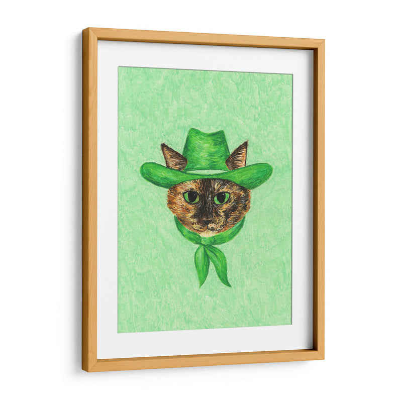 Tilly la gata vaquera tortuga - Anyone Can Yeehaw | Cuadro decorativo de Canvas Lab