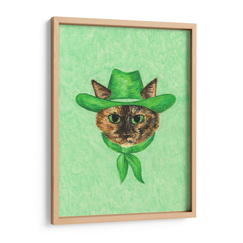 Tilly la gata vaquera tortuga - Anyone Can Yeehaw | Cuadro decorativo de Canvas Lab