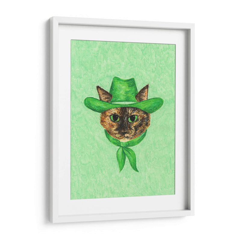 Tilly la gata vaquera tortuga - Anyone Can Yeehaw | Cuadro decorativo de Canvas Lab