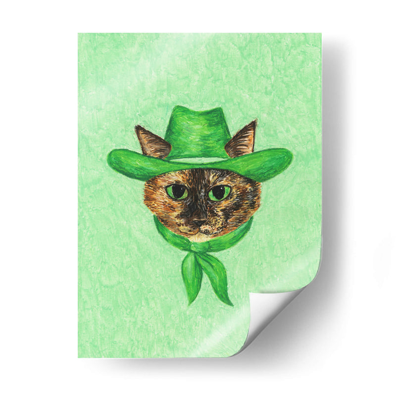 Tilly la gata vaquera tortuga - Anyone Can Yeehaw | Cuadro decorativo de Canvas Lab