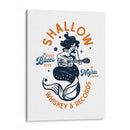 Shallow Whiskey - un registro de música de bar de buceo Sirena - The Whiskey Ginger | Cuadro decorativo de Canvas Lab