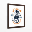 Shallow Whiskey - un registro de música de bar de buceo Sirena - The Whiskey Ginger | Cuadro decorativo de Canvas Lab