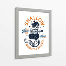Shallow Whiskey - un registro de música de bar de buceo Sirena - The Whiskey Ginger | Cuadro decorativo de Canvas Lab