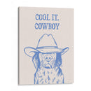 Cool it, Cowboy azul - Tara Royle | Cuadro decorativo de Canvas Lab