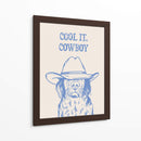 Cool it, Cowboy azul - Tara Royle | Cuadro decorativo de Canvas Lab