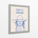 Cool it, Cowboy azul - Tara Royle | Cuadro decorativo de Canvas Lab