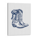Botas vaqueras azul marino con lazo - Jolly and Dash | Cuadro decorativo de Canvas Lab