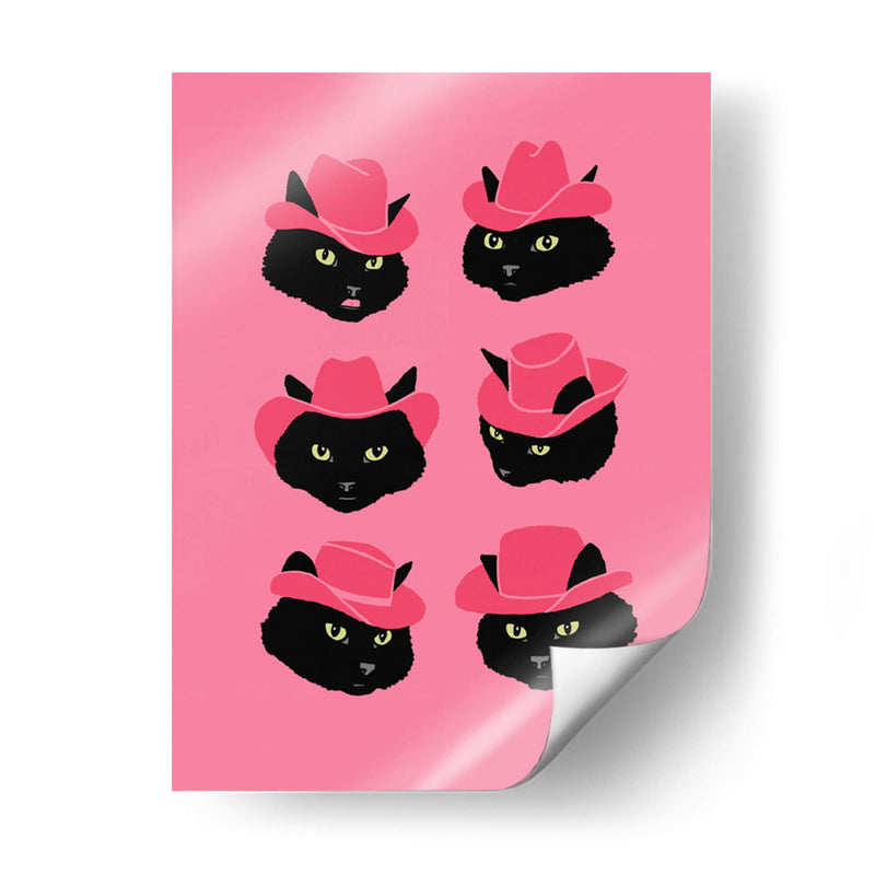 Marcy la Gata Vaquera - Anyone Can Yeehaw | Cuadro decorativo de Canvas Lab