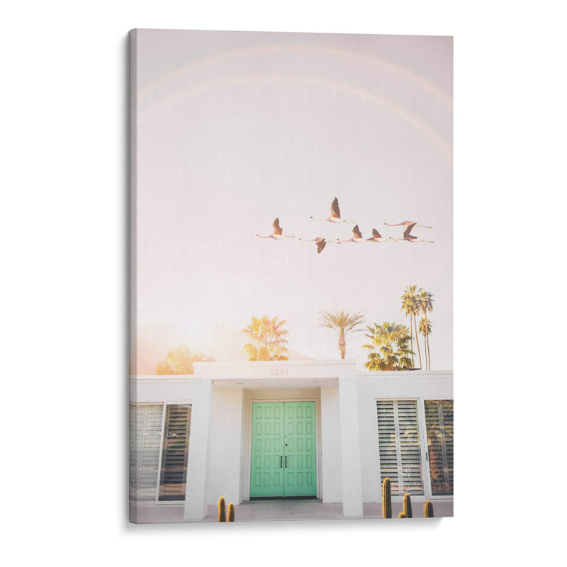 Flamencos en Palm Springs - Kathrin Pienaar | Cuadro decorativo de Canvas Lab