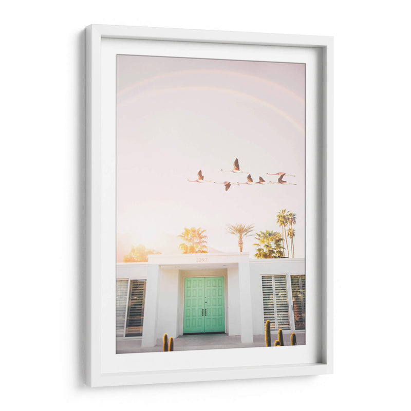 Flamencos en Palm Springs - Kathrin Pienaar | Cuadro decorativo de Canvas Lab
