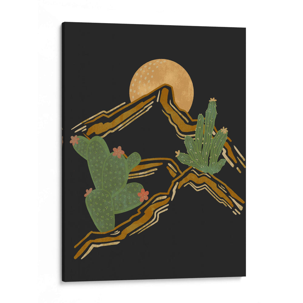 Montaña Rocosa y Cactus - Nikita Jariwala | Cuadro decorativo de Canvas Lab