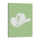 Sombrero vaquero verde salvia - Jolly and Dash | Cuadro decorativo de Canvas Lab