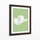 Sombrero vaquero verde salvia - Jolly and Dash | Cuadro decorativo de Canvas Lab