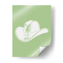 Sombrero vaquero verde salvia - Jolly and Dash | Cuadro decorativo de Canvas Lab