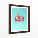 Letrero Antiguo de Mr. Ed's Drive In en Urbana, Misuri, EE. UU. - Tom Windeknecht | Cuadro decorativo de Canvas Lab