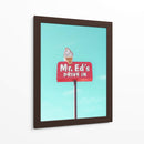 Letrero Antiguo de Mr. Ed's Drive In en Urbana, Misuri, EE. UU. - Tom Windeknecht | Cuadro decorativo de Canvas Lab