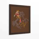 Howdy - Vaquera montando un caballo encabritado - Nikita Jariwala | Cuadro decorativo de Canvas Lab
