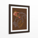 First Rodeo - Vaquera montando un caballo encabritado - Nikita Jariwala | Cuadro decorativo de Canvas Lab