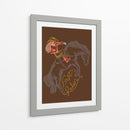First Rodeo - Vaquera montando un caballo encabritado - Nikita Jariwala | Cuadro decorativo de Canvas Lab