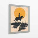 Vaquero en el Atardecer - Andreas Magnusson | Cuadro decorativo de Canvas Lab