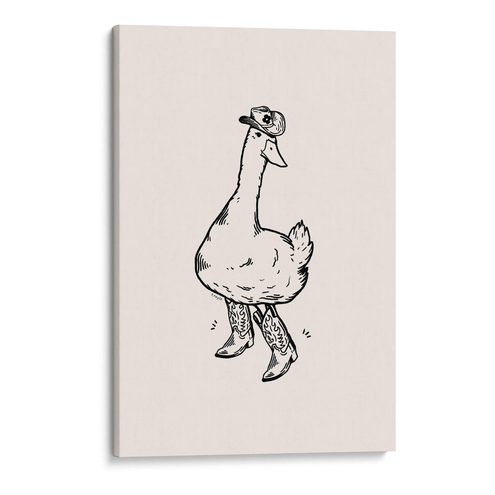 Pato con botas vaqueras - Tara Royle | Cuadro decorativo de Canvas Lab