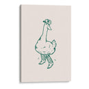 Pato con botas vaqueras en verde - Tara Royle | Cuadro decorativo de Canvas Lab