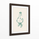 Pato con botas vaqueras en verde - Tara Royle | Cuadro decorativo de Canvas Lab