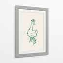 Pato con botas vaqueras en verde - Tara Royle | Cuadro decorativo de Canvas Lab