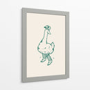 Pato con botas vaqueras en verde - Tara Royle | Cuadro decorativo de Canvas Lab