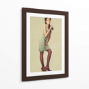 Chica Pin-Up con refresco - Bart Peeters | Cuadro decorativo de Canvas Lab
