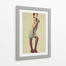 Chica Pin-Up con refresco - Bart Peeters | Cuadro decorativo de Canvas Lab