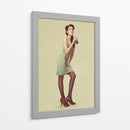 Chica Pin-Up con refresco - Bart Peeters | Cuadro decorativo de Canvas Lab