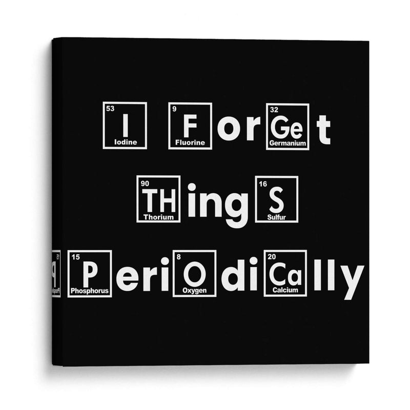 Yo olvido cosas periodicamente - Roge I. Luis | Cuadro decorativo de Canvas Lab