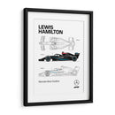 Lewis Hamilton Car - Vicky Hanggara | Cuadro decorativo de Canvas Lab