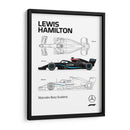 Lewis Hamilton Car - Vicky Hanggara | Cuadro decorativo de Canvas Lab