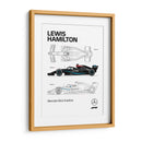 Lewis Hamilton Car - Vicky Hanggara | Cuadro decorativo de Canvas Lab