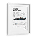 Lewis Hamilton Car - Vicky Hanggara | Cuadro decorativo de Canvas Lab