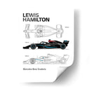 Lewis Hamilton Car - Vicky Hanggara | Cuadro decorativo de Canvas Lab