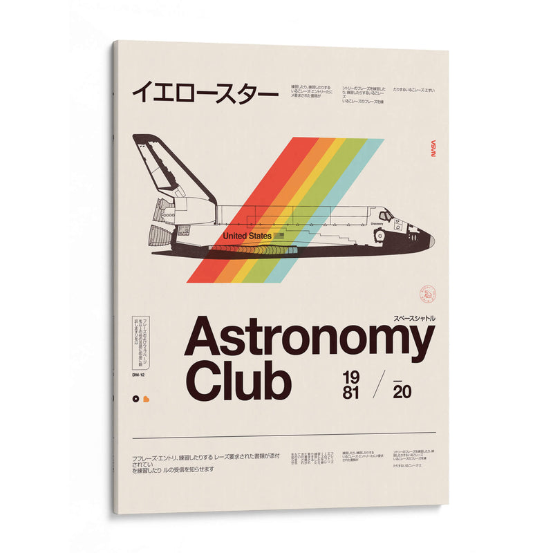 Club De Astronomía 1981 - Florent Bodart | Cuadro decorativo de Canvas Lab