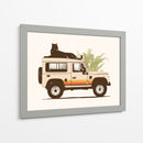 Pantera negra sobre el coche - Florent Bodart | Cuadro decorativo de Canvas Lab