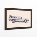 Delorean - Florent Bodart | Cuadro decorativo de Canvas Lab
