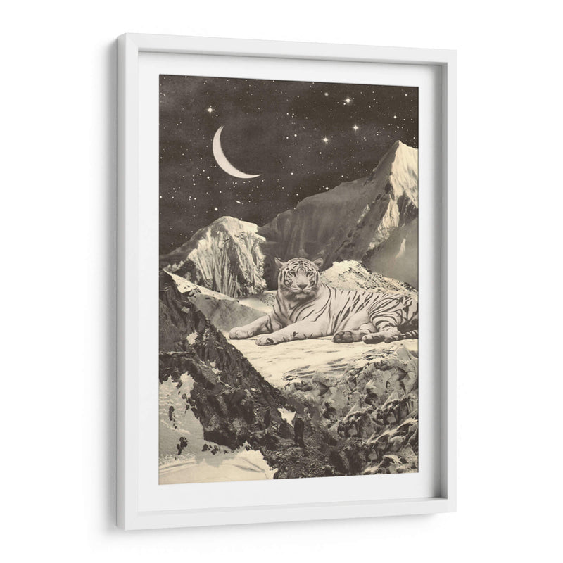 Tigre blanco gigante - Florent Bodart | Cuadro decorativo de Canvas Lab