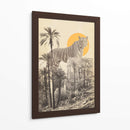 Tigre gigante en ruinas - Florent Bodart | Cuadro decorativo de Canvas Lab