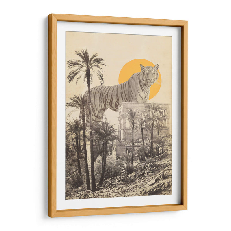 Tigre gigante en ruinas - Florent Bodart | Cuadro decorativo de Canvas Lab