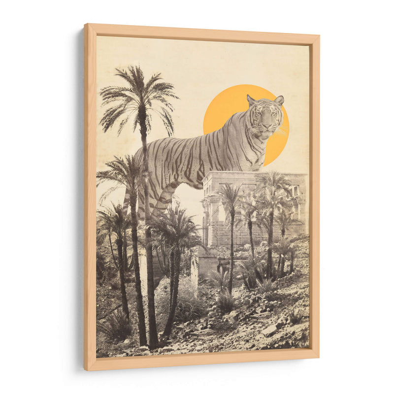 Tigre gigante en ruinas - Florent Bodart | Cuadro decorativo de Canvas Lab