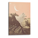 Lobo blanco gigante en las montañas - Florent Bodart | Cuadro decorativo de Canvas Lab