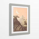 Lobo blanco gigante en las montañas - Florent Bodart | Cuadro decorativo de Canvas Lab