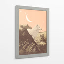 Lobo blanco gigante en las montañas - Florent Bodart | Cuadro decorativo de Canvas Lab