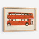 Autobús rojo inglés - Florent Bodart | Cuadro decorativo de Canvas Lab